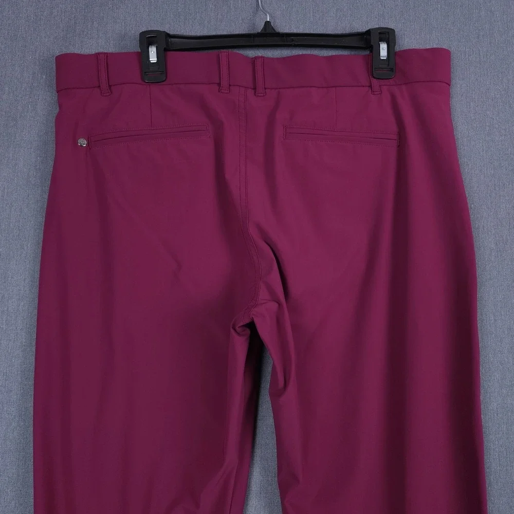Greyson Montauk Trousers Men 36x32 (Fits 36x25) Purple Stretch Performance Chino